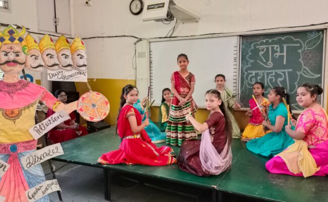 Dussehra Festival ' celebrated in Police D.A.V Public School